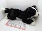 Animal Alley Border Collie Dog Stuffed Plush Puppy Black   White Toys R Us 17   