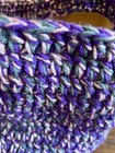Handcrafted Multicolor Purple Crochet Basket With Handles
