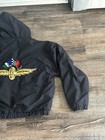 Vtg Indianapolis Motor Speedway Indy 500 Patch Racing Jacket Coat Size Large