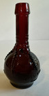 Vintage Red Ruby Glass Ball And Claw Bitters Bottle 3 In Tall Mini