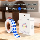 1 4 Inch Circle Sticker Labels 1000 Stickers Round Color Coding Circle Dots
