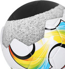 Soccer Ball Size 2 3 4 5 Pu Surface Tight Weaved Vivid Color With Pump And Needl