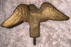 Antique Brass American Eagle Flag Pole Topper Finial
