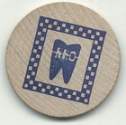 High Grade Wooden Nickel Radke Hannah   Oltjen Atchinson Kansas -dec393