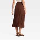 Women s Ribbed Mini Sweater Skirt - A New Day Brown S