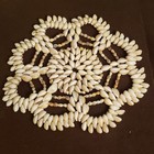 Vintage 10  Sea Shell Trivet Beach Coast Ocean Nautical Boho Decor Wall Hanging