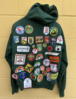 Vintage Green Girl Scouts Jacket With Embroidered 1970 s 80 s 54 Patches