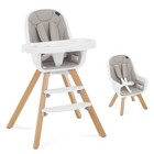 2-in-1 High Chair Booster Toddler Feeding Chair Safe Adjustable Easy Clean 15 Lb
