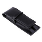 2 Slots Pencil Bag Leather Pen Case Holder Stationery  Office Supplies