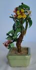 Oriental Asian Chinese Jade Tree Feng Shui Pink Yellow White Pink Peach Greenvtg