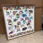 Eric Carle Alphabet Animals Framed Wall Art Print Kids Room Nursery 23x23