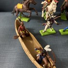 Lot Of Vintage Britains Deetail Native Americans Soldiers Horses Read