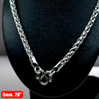 20    6mm Stainless Steel Chain Necklace For Thai Buddha Amulet Pendant Jewelry