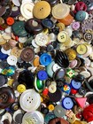 7 Lbs  Antique Vintage Button Lot Mother Of Pearl Celluloid Metal Glass China