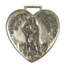 Worcester Mass 1917 Wwi Us Wake Up America Day Patriots War Effort Parade Medal