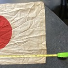 Japanese Red Circle On White Cloth Flag W  Corner Reinforcements   Tie Cords
