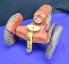 Vintage 1940s Marx Toys Farm Tractor Tin Litho Usa  Pressed Steel Toy