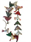 Handmade Tota Prosperity Hens Fabric Garland With 15 Hens   Bell 3ft
