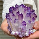 2025new Light Purple Phantom Amethyst Cluster Crystal Geode Specimens Ornament