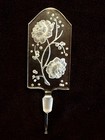 Czechoslovakian Perfume Bottle Jeweled With Flower Stopper
