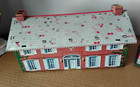 Two Vintage Tin Litho   Marx Southern Mansion House And Ohio Art Barn W  Silo