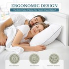 Casa Platino Standard Pillows Set Of 2 - Cozy Soft   Firm Bed Pillow For Side   