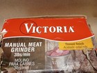 Victoria Cast Iron Meat Grinder With A Table Fixed Mount Manual Sausage Grinder