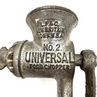 Vintage L  F    C Universal No  2 Cast Iron Food Chopper Meat Grinder - Lot 2
