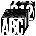 7 Inch Large Letter Number Stickers  14 Sheets Self-adhesive Vinyl White