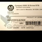 2025 Allen Bradley 5069-rtb18-screw Compactlogix 5000 Screw Rtb Surplus  usa 