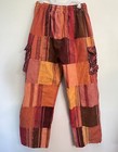 Patchwork Boho Pants Jeans Nepal Hippy Festival Rave Orange Collection Royal Xxl