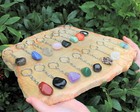 Tumbled Stone Crystal Keychain  Choose Stone  Crystal Key Ring  Crystal Keychain