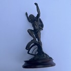 Vintage Greek God Atlas Bronze Statuette Statue By Stuart Mark Feldman 10  Stand