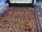 Antique Oriental Rug  8 10  X 11 14   Estate Sale