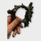 Antique Ornate Cast Brass Door Pull Handle Heavy Decor Art Deco Large Vintage