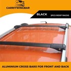 Roof Rack Cross Bars For Acura Mdx 2007-2013 Aluminium Black 2pcs