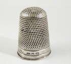 1891 Antique Sterling Silver Sewing Thimble