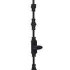Signature Ironmongery Stepney Door Iron Cremone Bolt 9 Feet Black Powder Coated