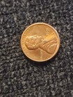 1991 No Mint Mark Penny Struck Off Center Error