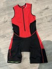 Sparx Men s Triathlon Trisuit Size Medium -black red -new