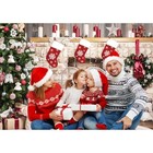 10x8ft Christmas Fireplace Backdrop For Photography Xmas Tree Socks 
