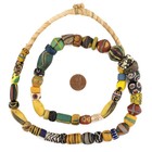 Premium Antique Venetian Mixed Trade Beads  17110 21mm Ghana African Multicolor