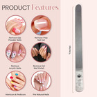 Stainless Steel Diamond Deb Nail File Manicure Pedicure Metal 7  Inch  Toenail