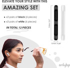 12x Silicone Glasses Ear Cushion - Eye Glasses Ear Grippers - Nose Pads For Glas