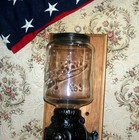 Antique Arcade Crystal No  3 Wall Mount Cast Iron Coffee Grinder  mill Complete