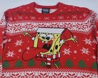 Spongebob Squarepants Men s Ugly Christmas Holiday Party Sweater Large New