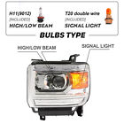 Halogen Headlights Projector For 2014-2018 Gmc Sierra 1500 15-19 2500 3500hd