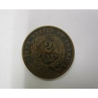 Usa Two Cent Piece Coin Civil War Era Circulated Very Good Condition Random Date