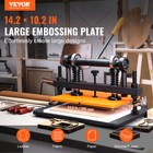 Vevor Leather Cutting Machine 14 2 X 10 2 In Embossing Plate Manual Die Cutter