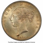 Great Britain  1844 Victoria Half Crown 1 2 Crown  Pcgs Ms 64  1 999 000 Mintage